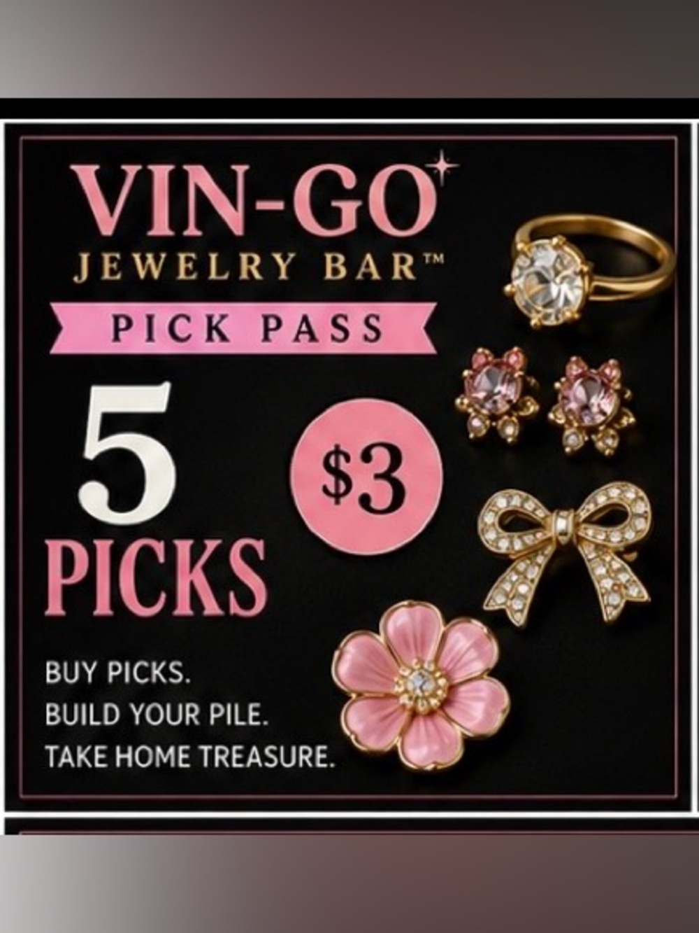 VIN-GO JEWELRY PICK PASS™ | 5 PICKS